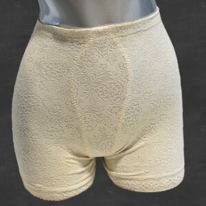 VINTAGE Sears shapewear girdle floral lace texture spandex stretchy lingerie MCM